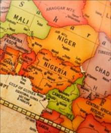 Map Africa Nigeria