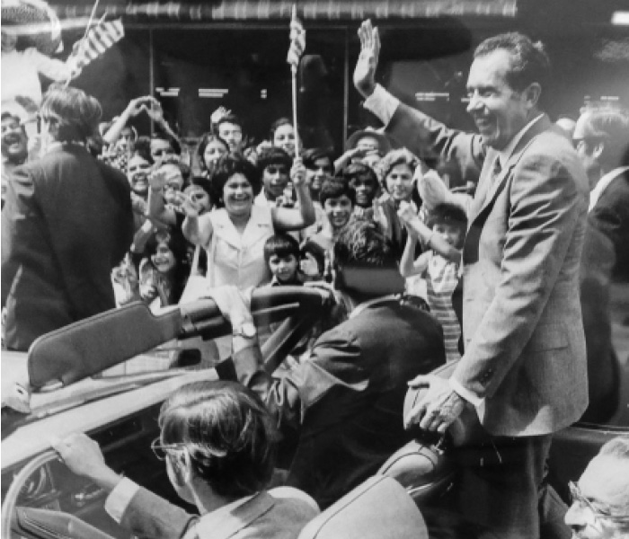 Imagine this: a hot July or August afternoon, 1972 Laredo, Texas; the middle of a high profile presidential reelection campaign.